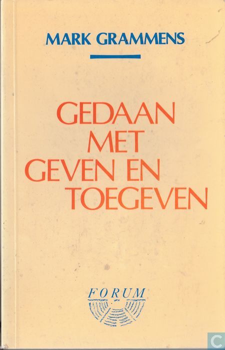 Gedaan met geven en toegeven